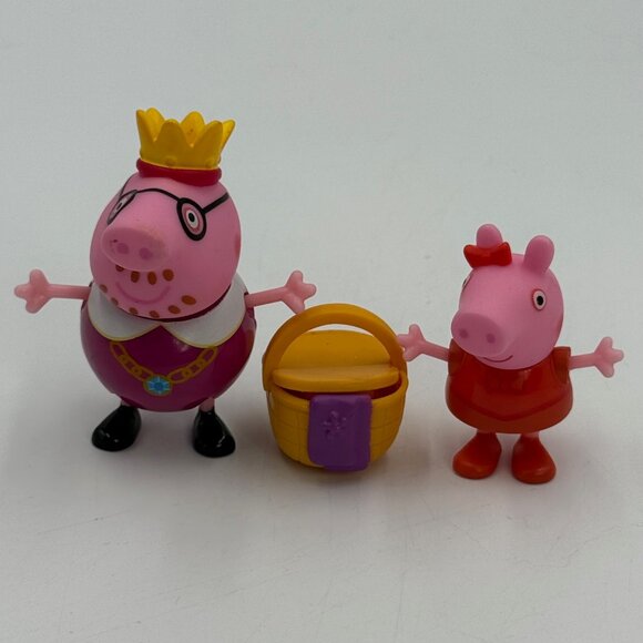 Peppa Pig Royal Picnic Playtime Replacement Parts King Daddy & Princess Basket - Picture 1 of 9